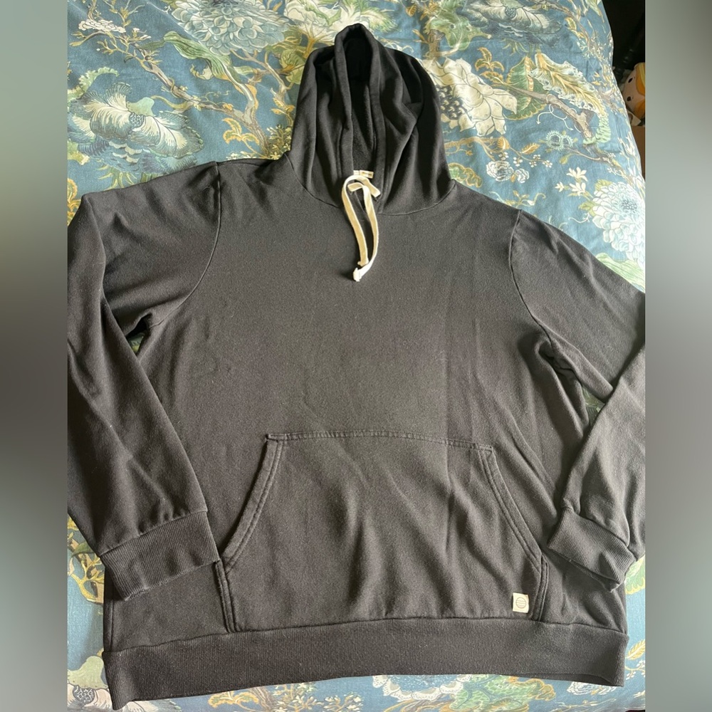 Marine Layer Hoodie Womens XL Black Size Large Cozy Cotton Blend Loungewear Surf